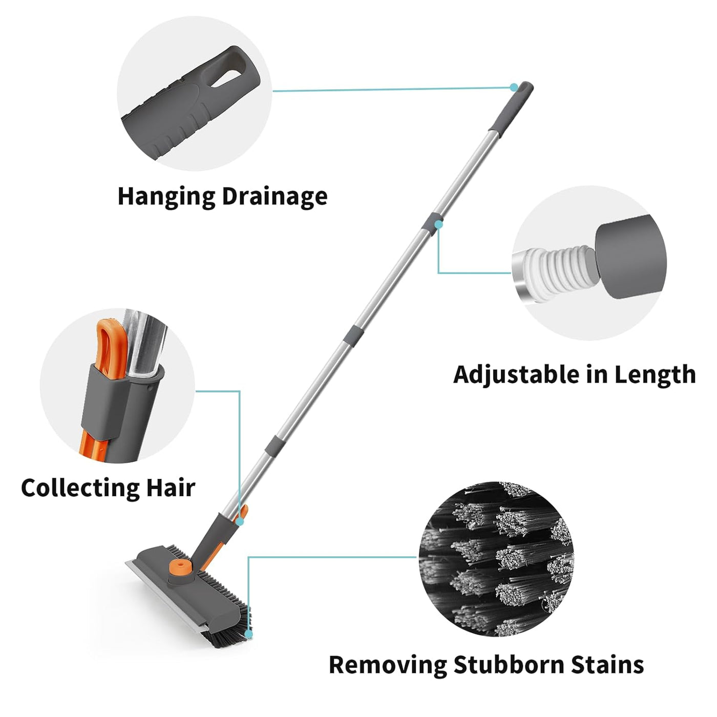 3-in-1 Floor Scrub Brush