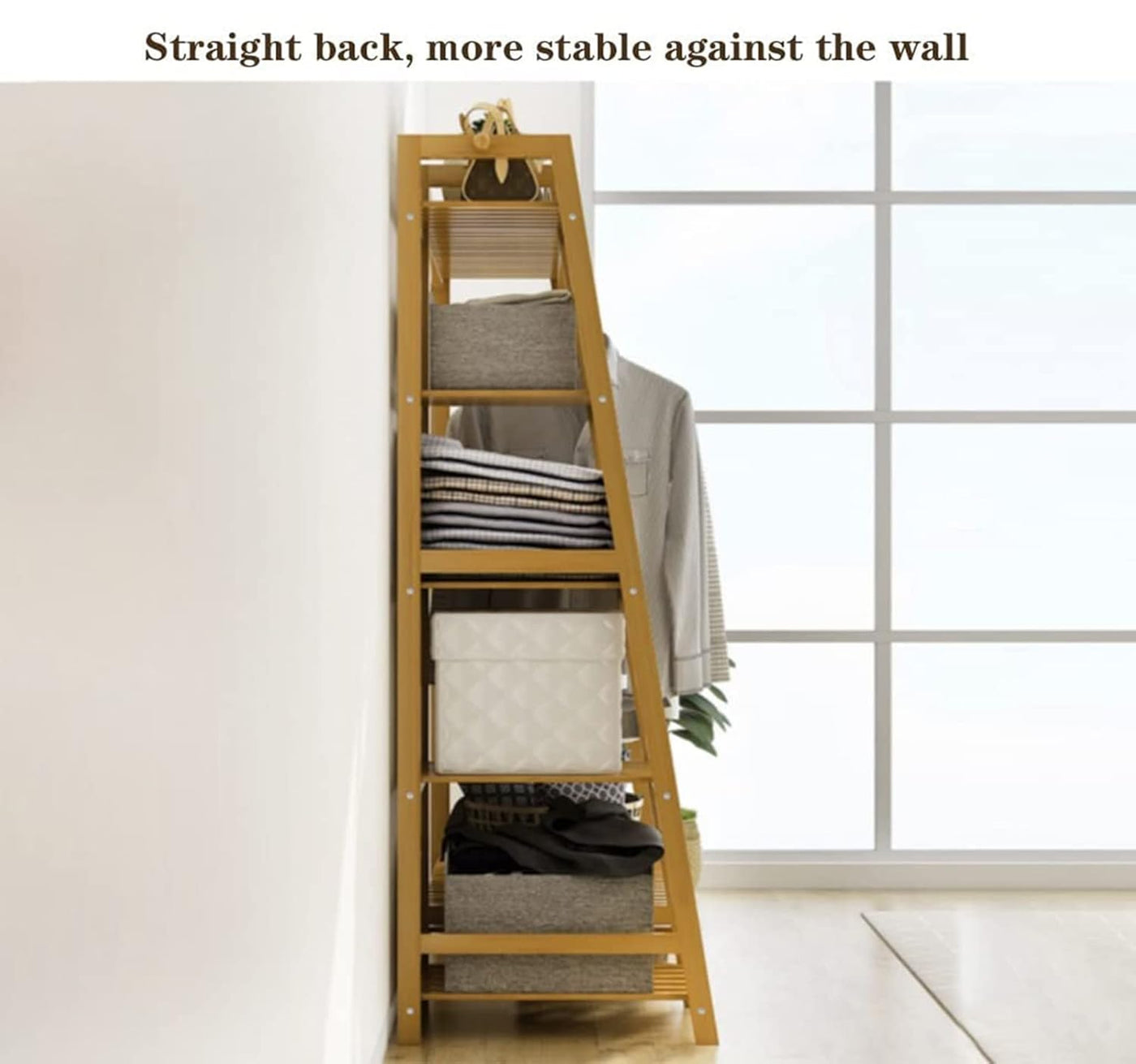 5-Tier Bamboo Garment Rack