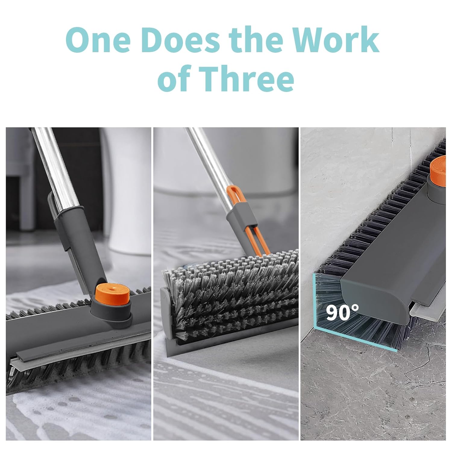 3-in-1 Floor Scrub Brush